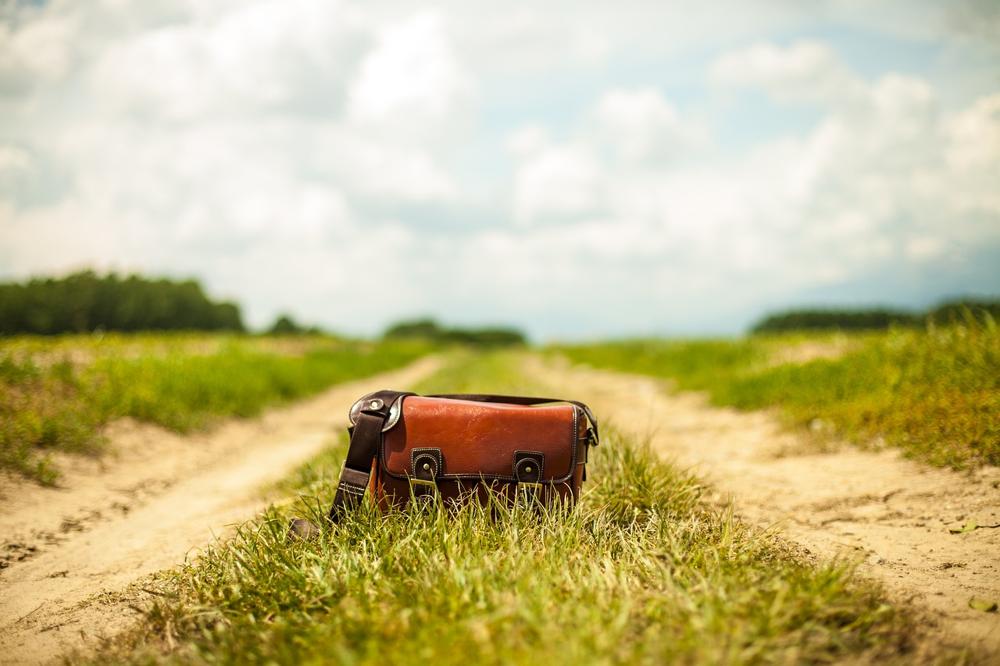 Leather handbag